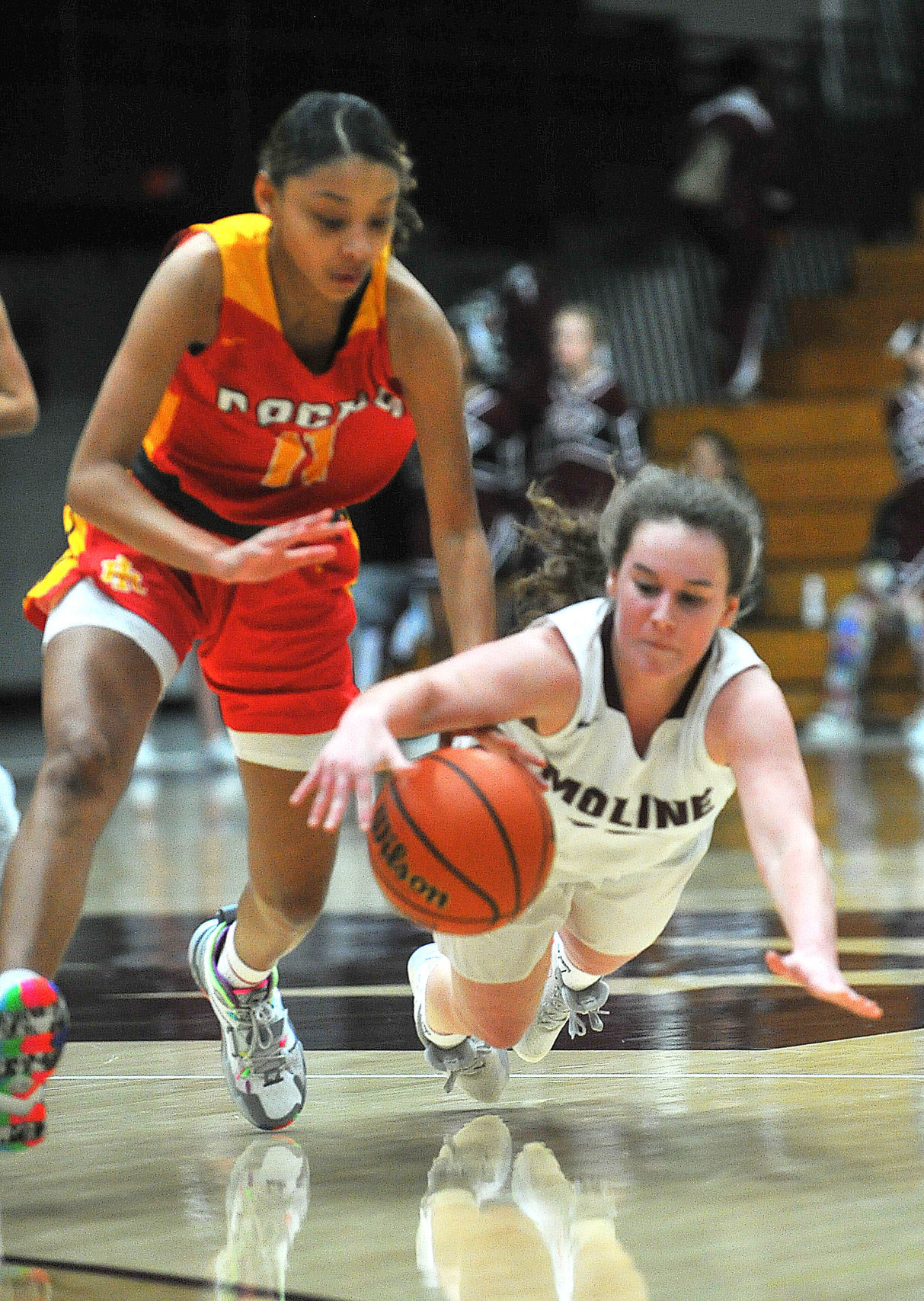 Rock Island at Moline girl's basketball.